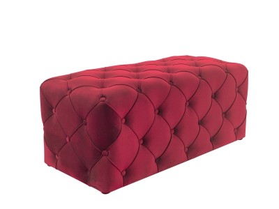 Banca tapitata cu stofa Avidan Velvet Bordeaux, l102xA50xH45 cm