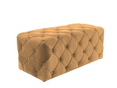 Banca tapitata cu stofa Avidan Velvet Mustariu, l102xA50xH45 cm