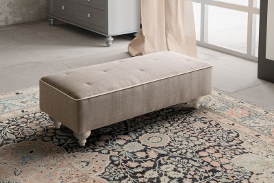 Banca tapitata Raffa, l118xA48xH36 cm