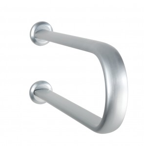 Bara de sprijin pentru baie, din aluminiu, Secura Premium, L53xA6,5xH23 cm