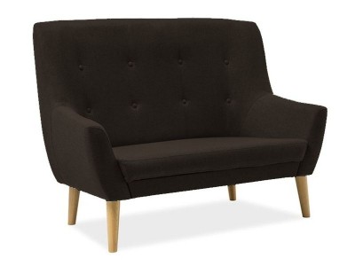 Canapea tapitata cu stofa Bellatrix 2 Dark Brown
