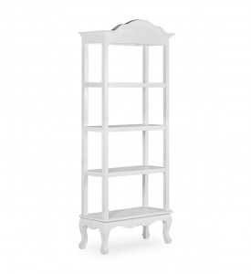 Biblioteca din lemn Buku Alb, l80xA35xH200 cm