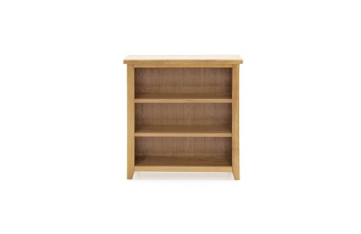 Biblioteca din lemn de stejar si furnir Ramore Low Oak, l78xA25xH85 cm