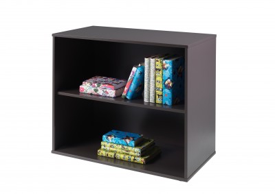 Biblioteca din MDF pentru copii Pino Grej, l85,5xA43,3xH71,8 cm