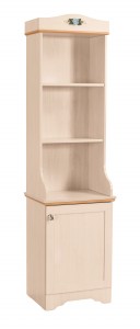 Biblioteca din pal cu 1 usa, pentru copii si tineret, Flower Natural, l49xA40xH182 cm