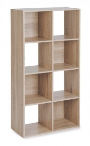 Biblioteca din pal, Mila B Natural, l61,2xA29,7xH120,8 cm