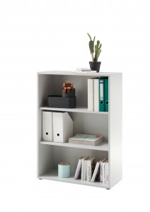 Biblioteca din pal Prato Small Gri deschis, l80xA35xH111 cm