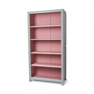 Biblioteca din fag si MDF, pentru copii Katey- l90xA40xH180 cm