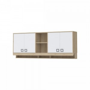 Biblioteca suspendata din pal, cu 4 usi, pentru copii, Kiki MKR Large Fag, l209xA37xH82 cm