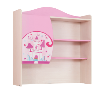 Biblioteca Suspendata din pal, pentru copii Little Princess Pink / Nature, l89xA29xH93 cm
