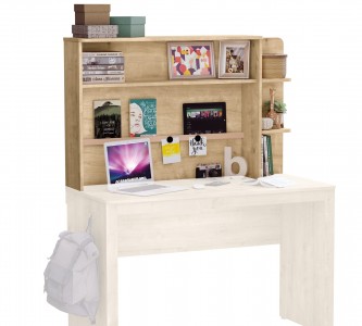 Biblioteca suspendata din pal pentru tineret, Mocha Natur, l118,6xA23,7xH80,2 cm