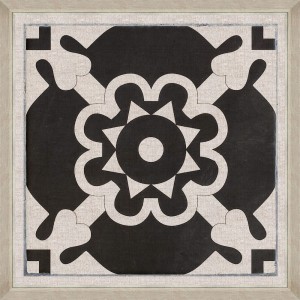 Tablou Framed Art Black Tile I