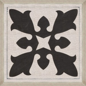 Tablou Framed Art Black Tile II