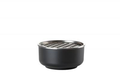 Bol din melamina cu capac si razatoare Peili Ø 16 cm, Negru, Zone Denmark