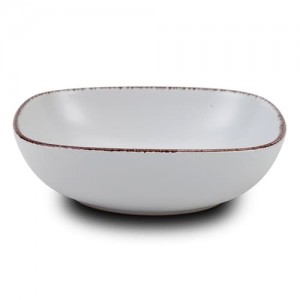 Bol din ceramica, White Sugar Alb, 16,5 cm