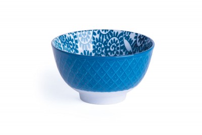 Bol din portelan, 200 ml, Ø10,5xH6 cm, Oriented Small Branch Turcoaz