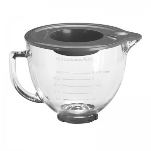 Bol din sticla 5K5GB, 4,8 L, Grey, KitchenAid