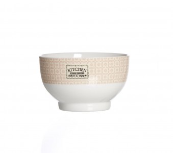 Set boluri pentru cereale Retro Kitchen, Red, Ø 13 cm, 6 piese