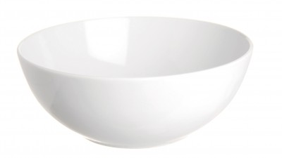 Bol pentru salata, din ceramica, Ø23xH9 cm, Salad Alb