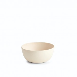 Bol pentru salata, din fibre de bambus, Bamboo Small Ivoir, Ø18xH8 cm