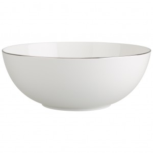 Bol salata, din portelan, Anmut Platinum No.1 Alb / Argintiu, Ø23 cm, Villeroy & Boch