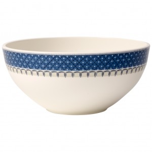 Bol salata, din portelan, Casale Blu Alb / Albastru, 28 cm, Villeroy & Boch