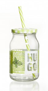 Set borcane cu pai si capac Hugo, Flirt, 450 ml, 6 piese