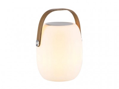 Boxa portabila cu led Classic 341623 Alb, Ø17,5xH26 cm, Villa Collection