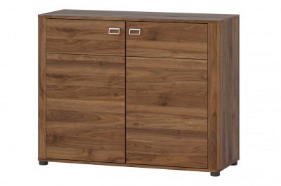 Cabinet din pal cu 2 usi Rondo 44 Walnut , l104xA42xH83 cm