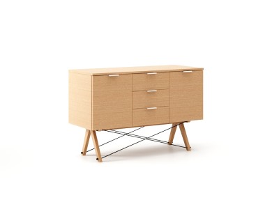 Comoda Midi Wood, l130xA50xH80 cm