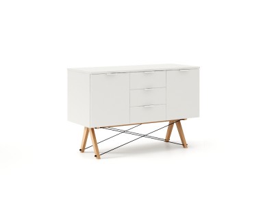Comoda Midi White, l130xA50xH80 cm