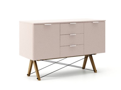 Comoda Midi Dusty Pink, l130xA50xH80 cm