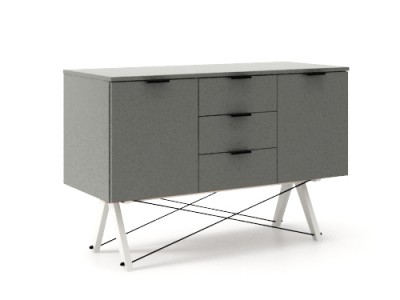 Comoda Midi Grey, l130xA50xH80 cm