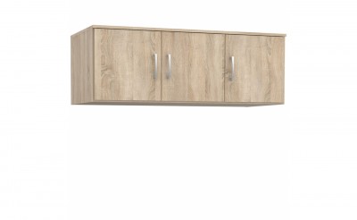 Cabinet suspendat din pal, cu 3 usi Nikita Stejar Sonoma, l122xA52,7xH42,5 cm