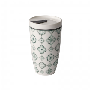 Cana cu capac din portelan, To Go Verde, 350 ml, Villeroy & Boch