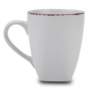 Cana din ceramica White Sugar Alb, 400 ml