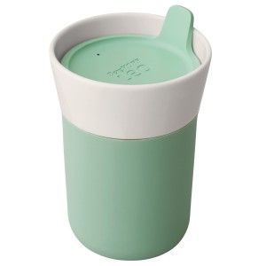 Cana din portelan Travel, Green, 0,33 L, Leo Line