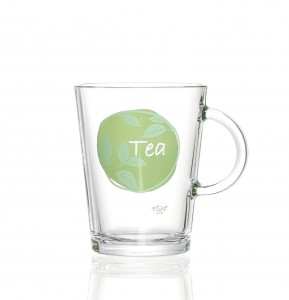 Set cani din sticla Tea, Green, Flirt, 380 ml, 6 piese