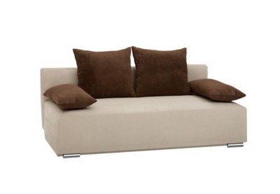 Canapea extensibila tapitata cu stofa, 3 locuri Dav Beige, l190xA90xH70 cm