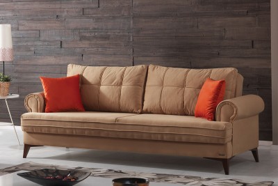 Canapea Extensibila 3 locuri Step Maro K2