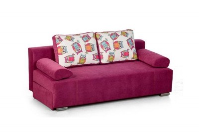 Canapea extensibila tapitata cu stofa, 3 locuri Fado Owl, l190xA90xH70 cm