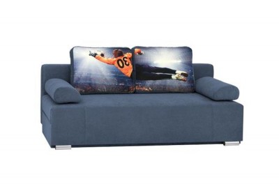 Canapea extensibila tapitata cu stofa, 3 locuri Fado Basketball, l190xA90xH70 cm
