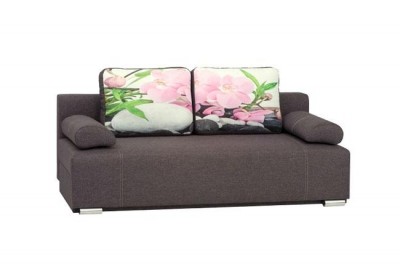 Canapea extensibila tapitata cu stofa, 3 locuri Fado Grey, l190xA90xH70 cm