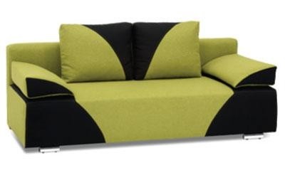 Canapea extensibila tapitata cu stofa, 3 locuri Ponte Green, l205xA96xH70 cm