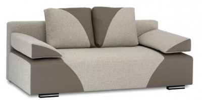 Canapea extensibila tapitata cu stofa, 3 locuri Ponte Grey, l205xA96xH70 cm