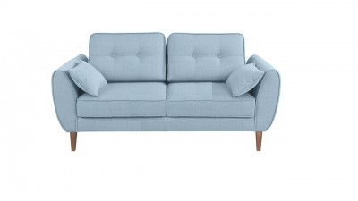 Canapea Cody Bergamo 82 Fixa cu Arcuri Ondulate si Spuma Poliuretanica, 2 Locuri, tapitata cu Stofa, Perne Incluse, l184xA94xH74 cm