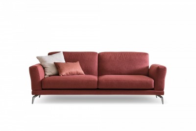 Canapea Estela Fixa cu Benzi Elastice si Spuma Poliuretanica, 3 Locuri, l232xA90xH84 cm