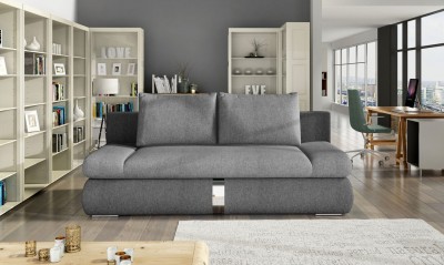 Canapea Extensibila, 3 Locuri, Lada de Depozitare, Cotiere Reglabile, Player, l190xA88xH80 cm