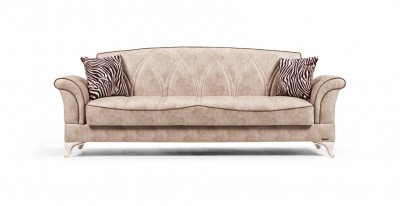 Canapea extensibila cu lada de depozitare, 3 locuri Lagun Crem K4, l245xA84xH95 cm