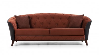 Canapea fixa tapitata, 3 locuri Mina Caramiziu K2, l225xA96xH82 cm